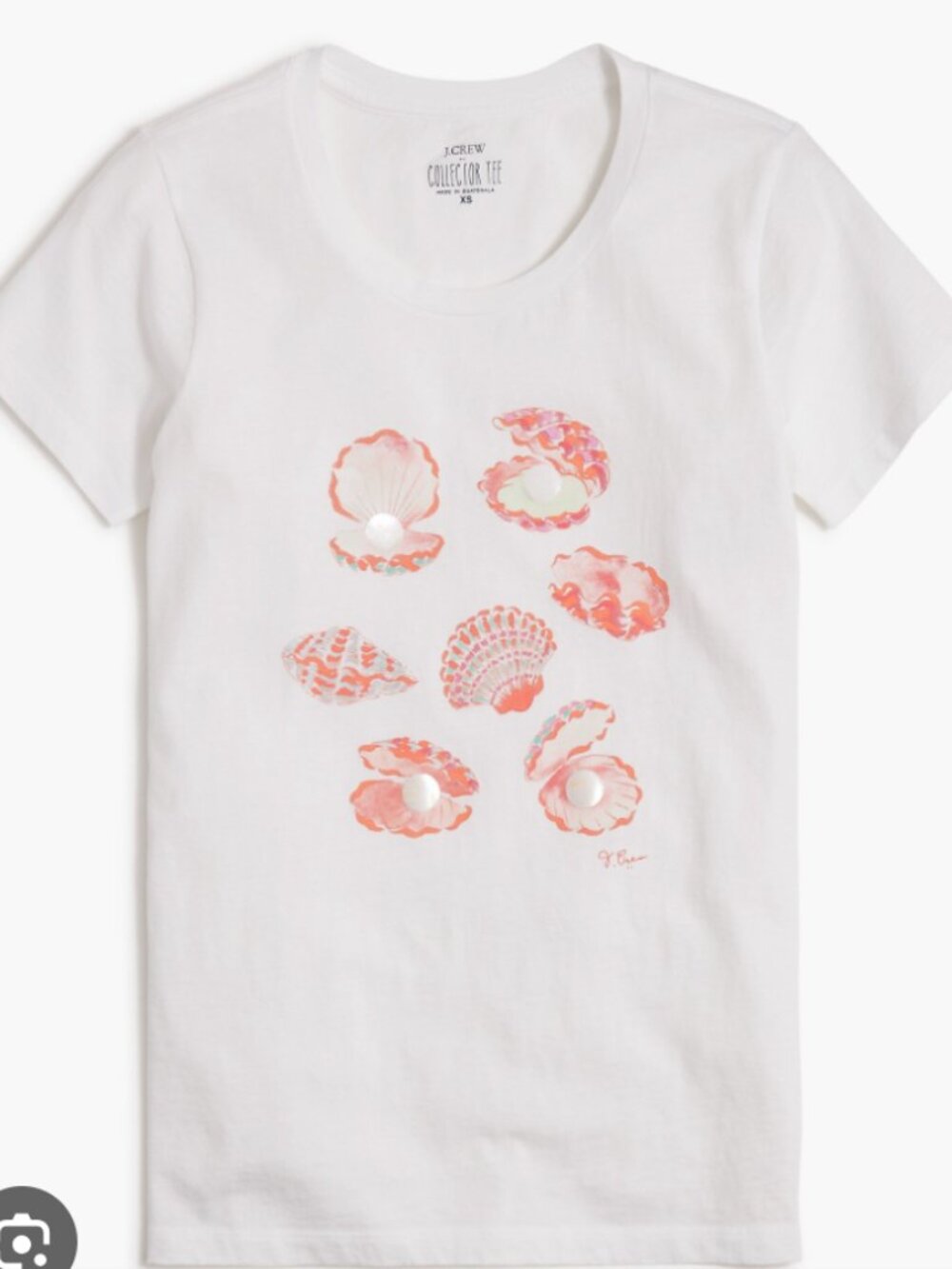 🌸✨  J.CREW Factory Collector Tee – IGlam Clams Graphic Tee - XL - NWT ✨🌸